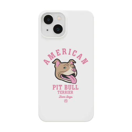 Love❤️Dogs（アメリカンピットブルテリア・赤鼻） Smartphone Case