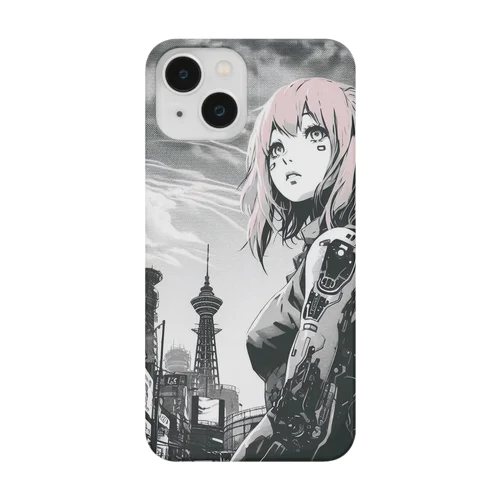 Cyberpunk_002 Osaka girl Smartphone Case