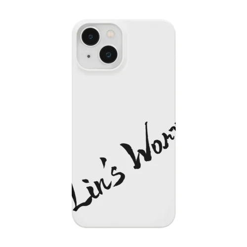 Lin's Worx（黒字_ナナメ） スマホケース