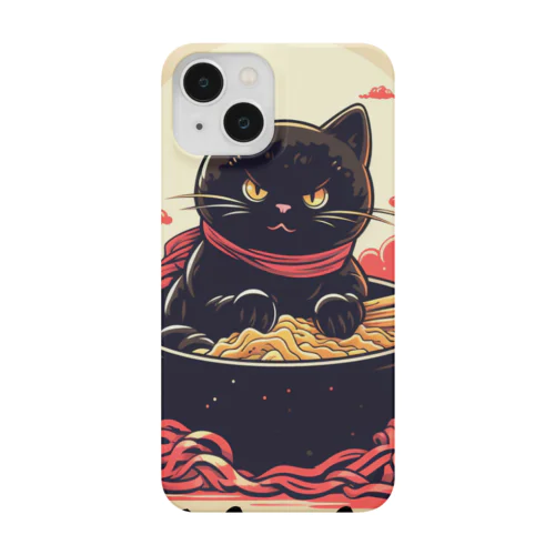 黒猫汁なしタンタンメン Smartphone Case