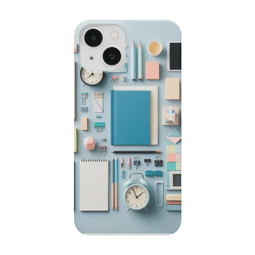 文房具大好き❤青色01 Smartphone Case