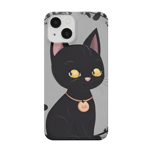 かわいい黒猫 Smartphone Case