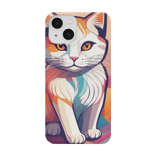 額に模様のある猫 Smartphone Case