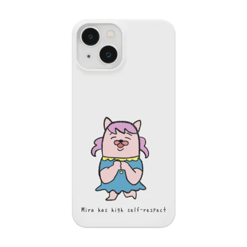 自己肯定感高めなミラちゃん(英語Ver.) Smartphone Case