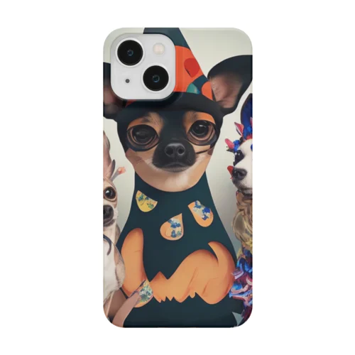 仮装のクリエイティブ！ハロウィン・チワワたち Smartphone Case