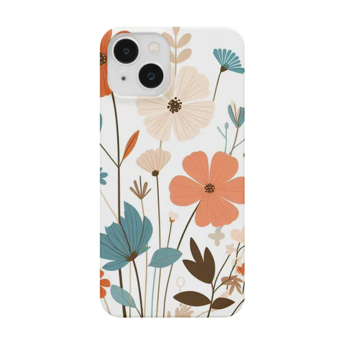 秋の草花のイラスト Smartphone Case