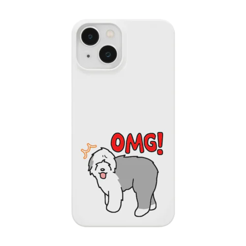 OMG Old English Sheepdog スマホケース