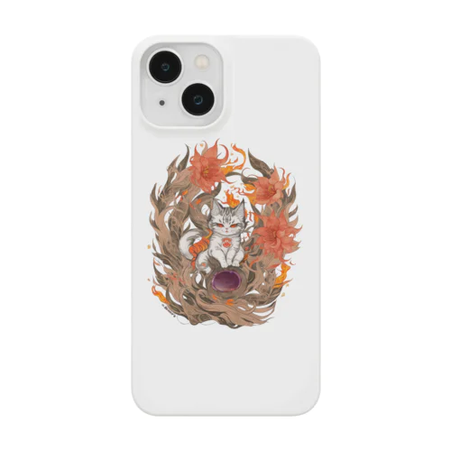 猫神さま - 阿 - （背面）  Smartphone Case