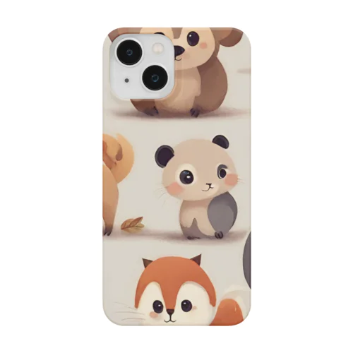 森の動物達のイラスト Smartphone Case