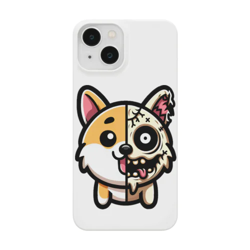 かわいい芝犬グッズ　ゾンビ化 スマホケース