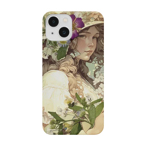 ミシャ風フラワーアート Smartphone Case