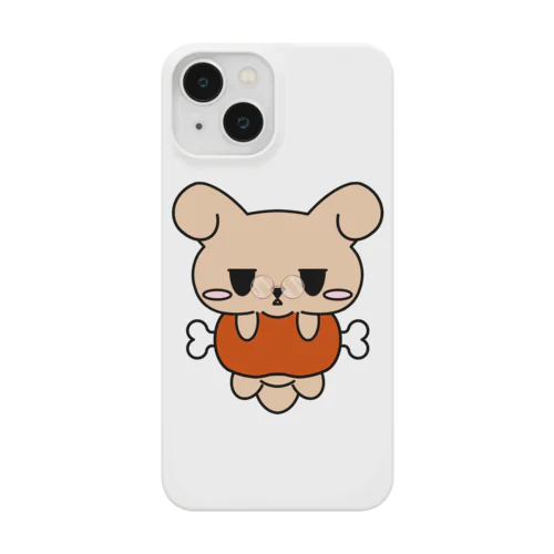 ムスっとわんちゃん　メガネバージョン Smartphone Case