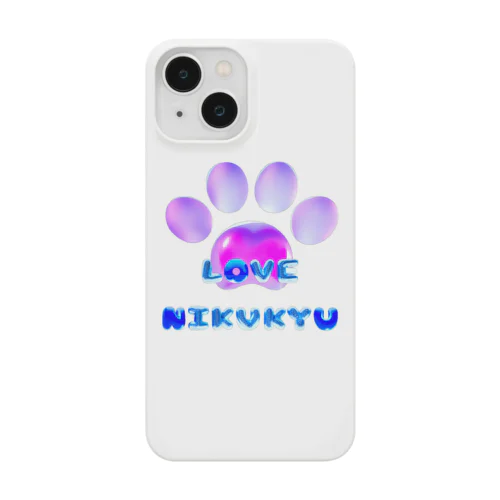 LOVE NIKUKYU -肉球好きさん専用 ブルーピンクバルーン - Smartphone Case