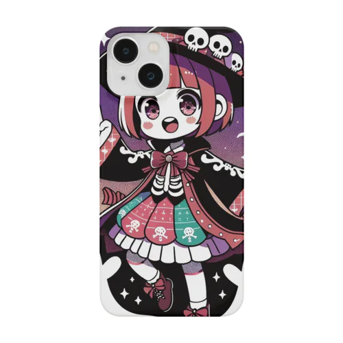 ハロウィンの魔法少女 スマホケース