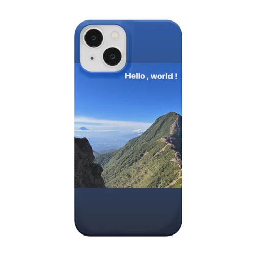 八ヶ岳赤岳山頂と富士山 Smartphone Case