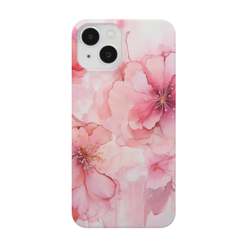 alcohol ink art  (pink) Smartphone Case