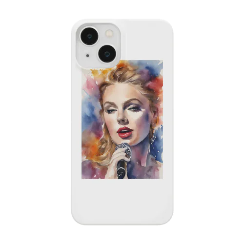 AI「Taylor Swift」水彩 Smartphone Case