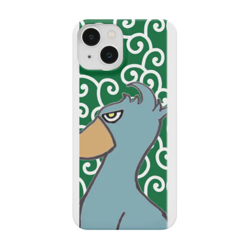 ハシビロコウさん　唐草模様 Smartphone Case