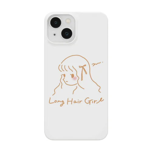 long hair girl スマホケース