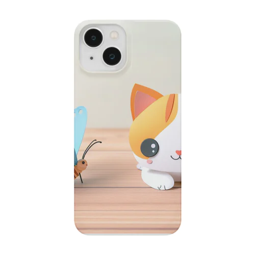 #ペーパークラフト風の猫 Smartphone Case