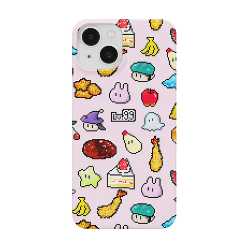 ドット絵アイテムてんこ盛りモリモリ Smartphone Case