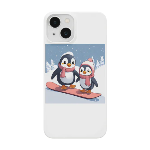 ペンギン親子でスノボ Smartphone Case