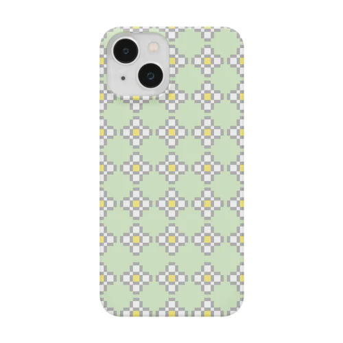 レトロかわいいお花のドット絵 Smartphone Case