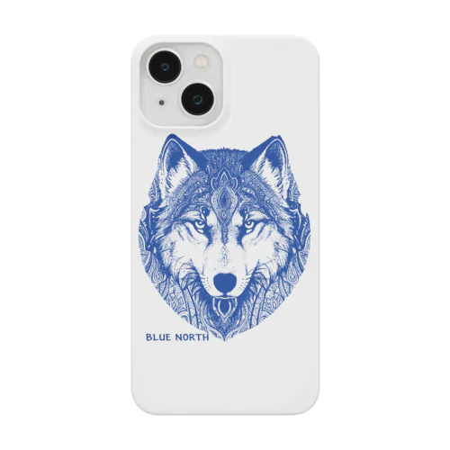 リアルウルフデザイン［ブルー］ Smartphone Case