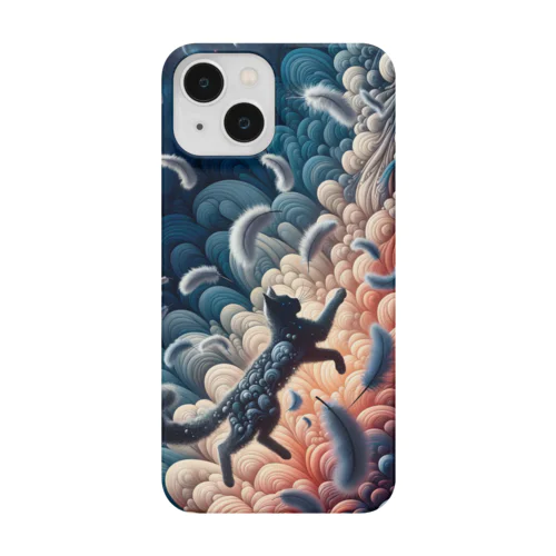 🌌『鹿児島SUZURI宇宙の猫ジャンプ iPhoneケース』🌠 Smartphone Case