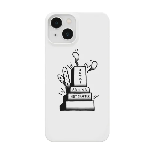 墓石　モノクロ Smartphone Case