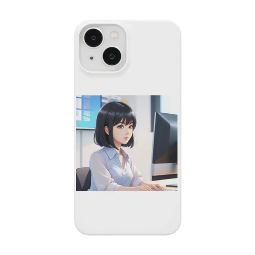 黒髪和風会社員美女 Smartphone Case