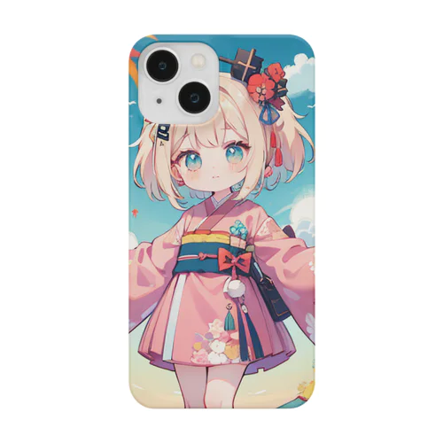 可愛い女の子　秋晴れ Smartphone Case