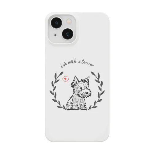 テリアのいる幸せな暮らし(シンプル) Smartphone Case