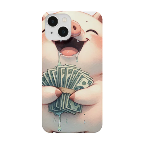 資本主義の豚「お金大好き」 Smartphone Case