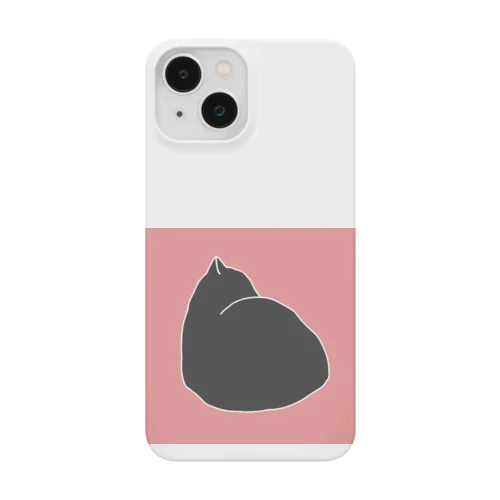 ねこねこシルエット　ピンク Smartphone Case