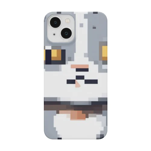 ドット絵ハイイロネコ Smartphone Case