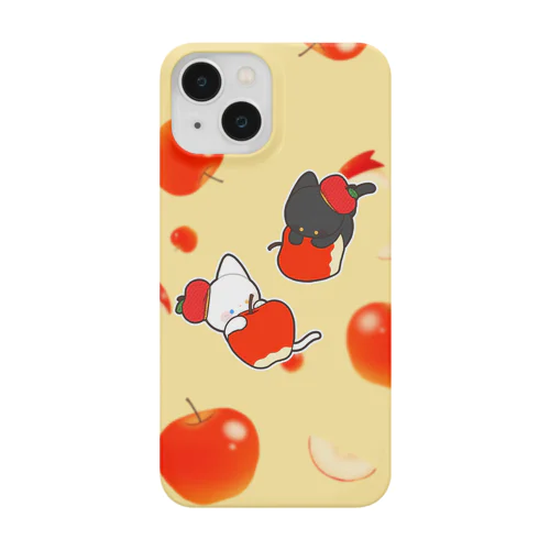 白猫さんと黒猫さんのりんごスマホケース Smartphone Case