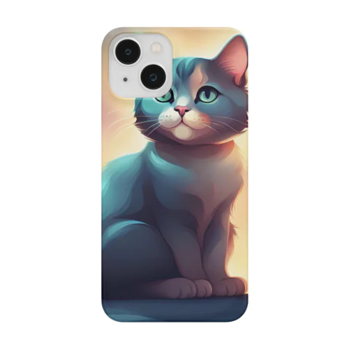 ただかわいい猫のイラストグッズ Smartphone Case