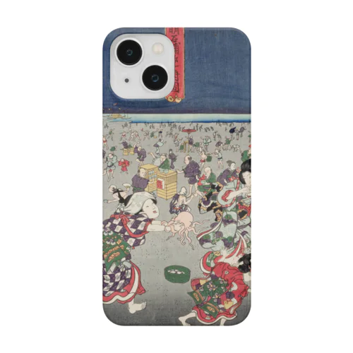 タコ　明石浦汐干狩図 / Akashiura clam digging  Smartphone Case