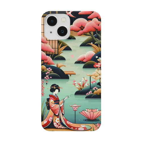 "Cherry Blossom Reverie — A Reflection of Japanese Elegance on Water" Smartphone Case
