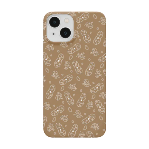 微生物パターン茶_アイテムいろいろ iPhone Smartphone Case