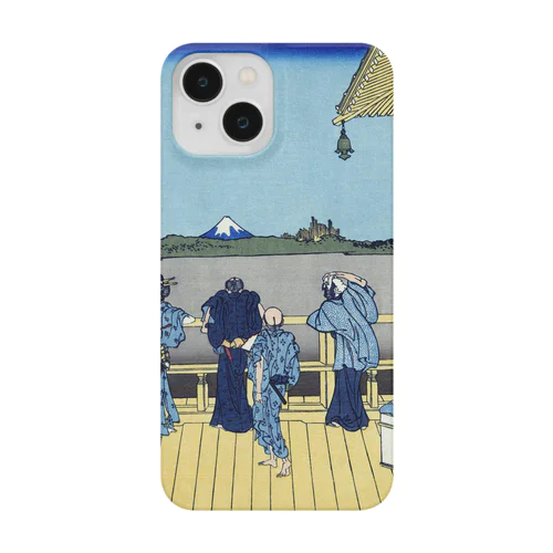 北斎「富嶽三十六景㊱　五百らかん寺さざゐどう」葛飾北斎の浮世絵 Smartphone Case