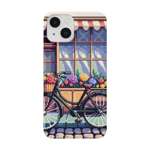 ドット花屋と自転車B Smartphone Case