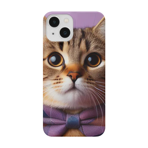 お洒落な猫ちゃん（蝶ネクタイシリーズ01） Smartphone Case