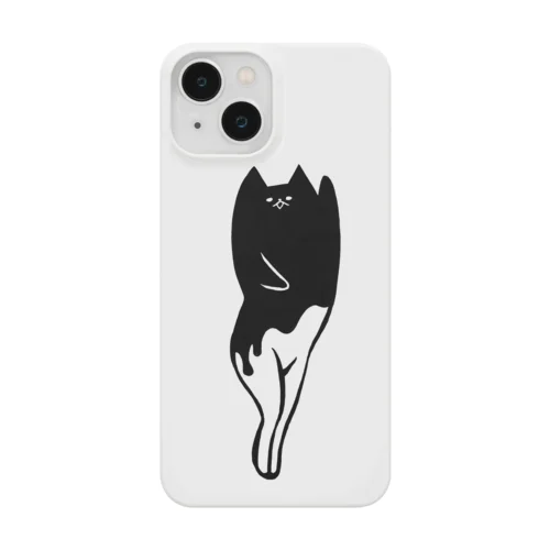 ぬれヌコ（黒ペンキ文字なしデカVer） Smartphone Case