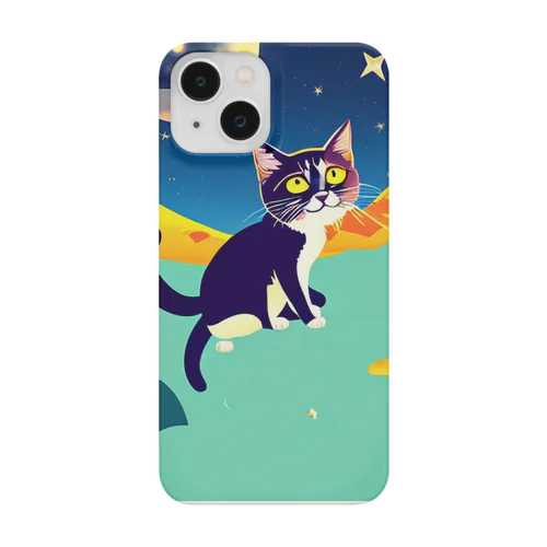 猫の考えと上の空 Smartphone Case