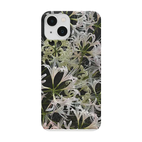 「夜の白銀曼珠沙華🖤🩶」の写真 Smartphone Case