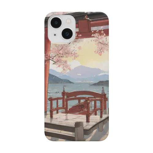 桜と鳥居 Smartphone Case