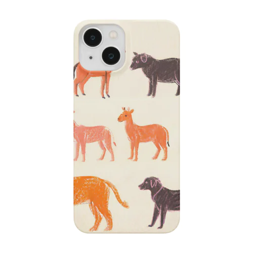 ゆるくてかわいい動物の群れ Smartphone Case