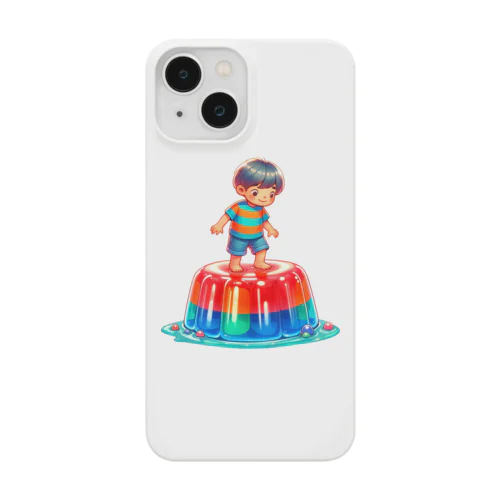 ゼリーの上に立つ少年 Smartphone Case